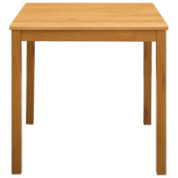 Produktbild för Matbord 75 x 75 x 75,5 cm Massivt Ekträ Naturlig Fyrkantig