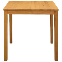 Produktbild för Matbord 75 x 75 x 75,5 cm Massivt Ekträ Naturlig Fyrkantig
