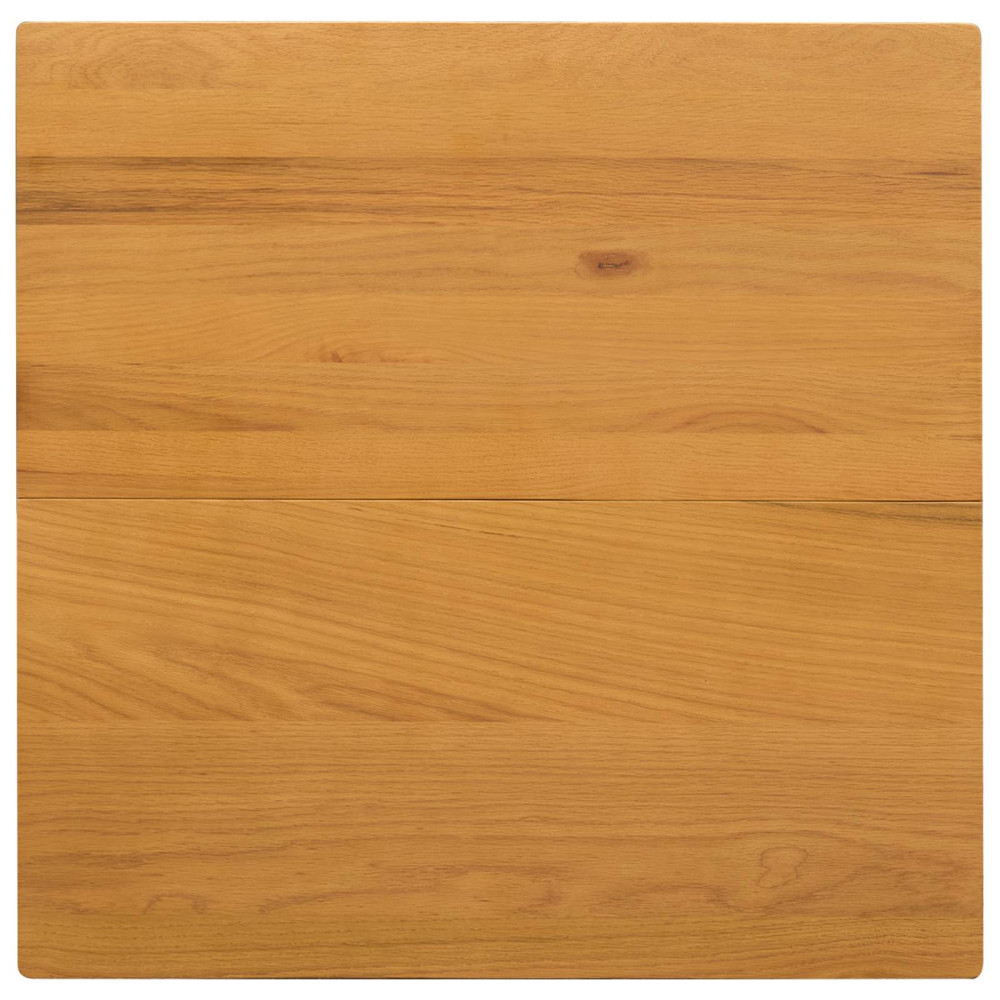 Produktbild för Matbord 75 x 75 x 75,5 cm Massivt Ekträ Naturlig Fyrkantig