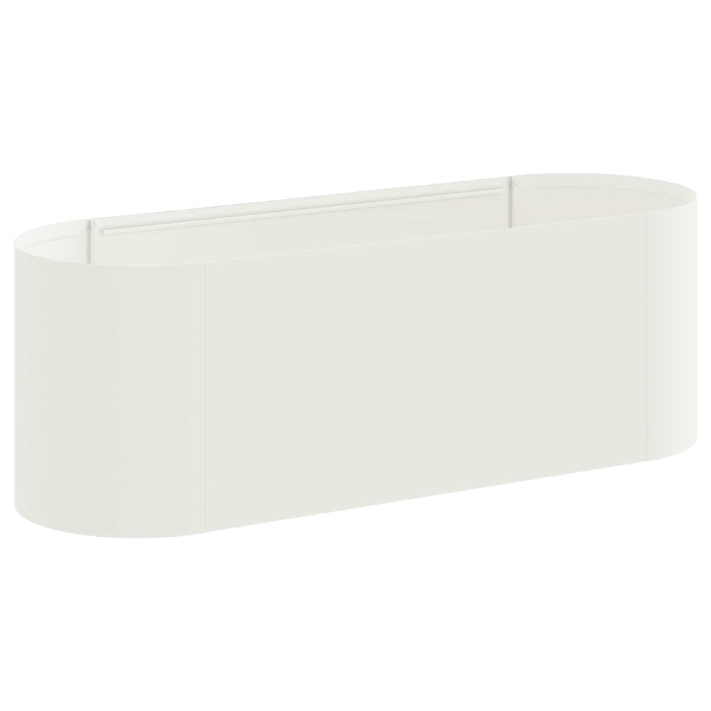 Produktbild för Höjd Trädgårdsbädd Vit 120 x 40 x 40 cm