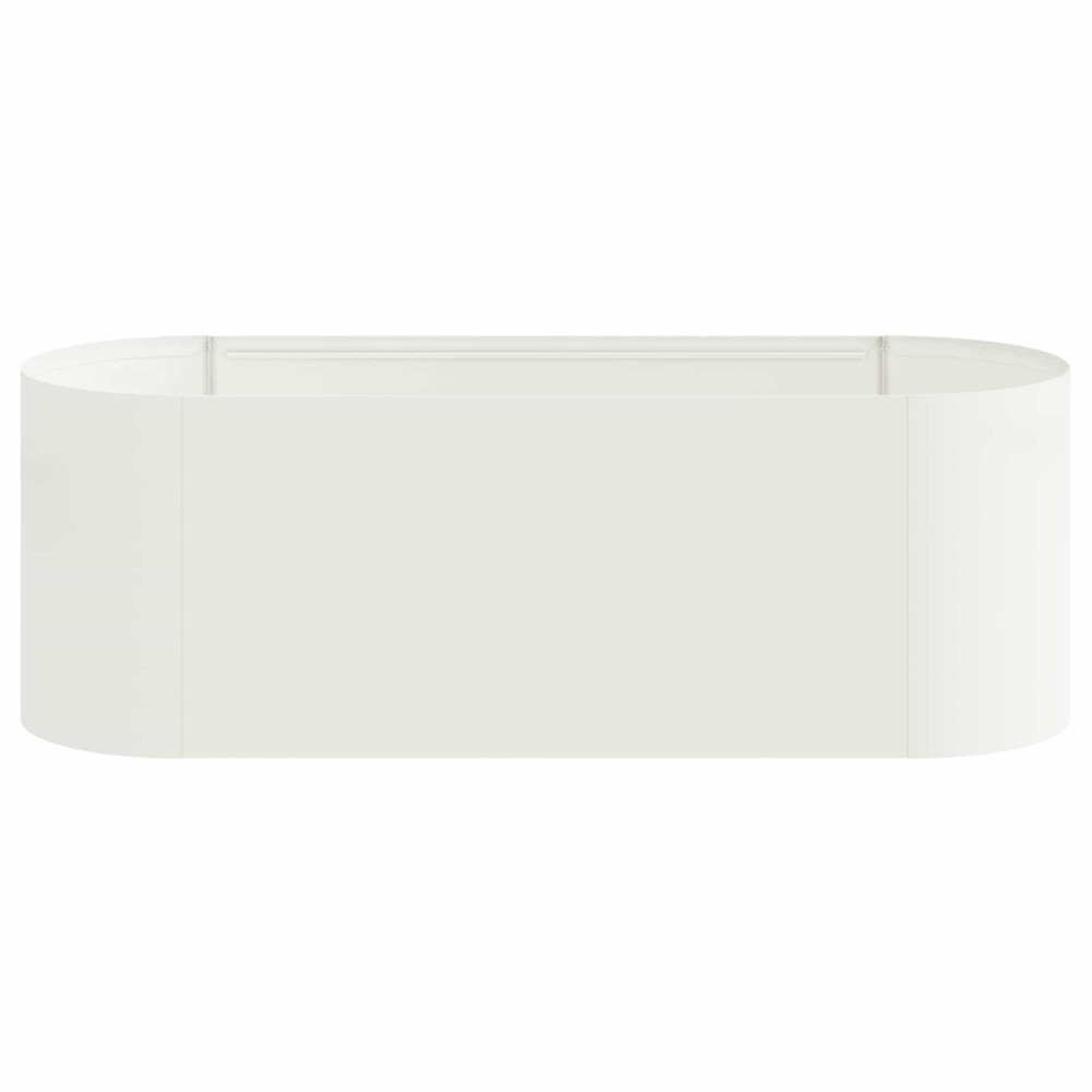 Produktbild för Höjd Trädgårdsbädd Vit 120 x 40 x 40 cm
