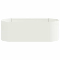 Produktbild för Höjd Trädgårdsbädd Vit 120 x 40 x 40 cm