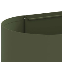 Produktbild för Höjd Trädgårdsbädd Olivgrön 120 x 40 x 40 cm