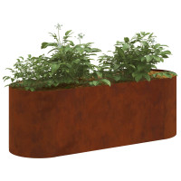 Produktbild för Höjd Trädgårdsbädd Väderbeständig stål 120 x 40 x 40 cm