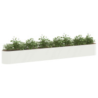 Produktbild för Höjd Trädgårdsbädd Vit 360 x 40 x 40 cm