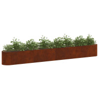 Produktbild för Höjd Trädgårdsbädd Väderbeständig stål 360 x 40 x 40 cm