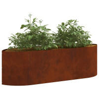 Produktbild för Höjd Trädgårdsbädd Väderbeständig stål 140 x 40 x 40 cm Stål