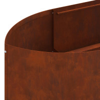 Produktbild för Höjd Trädgårdsbädd Väderbeständig stål 220 x 40 x 40 cm Stål