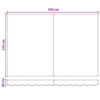 Produktbild för Markisväv Sand 2,5 x 2 m Polyester