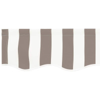 Produktbild för Markisväv Ljusgrå och vit. 3,5 x 2,5 m Polyester