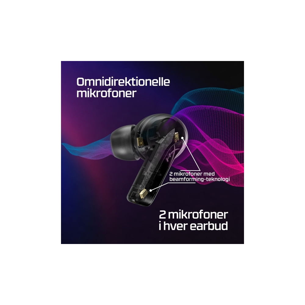 Produktbild för HyperX Cloud MIX Buds - True wireless-hörlurar med mikrofon