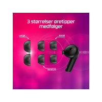 Produktbild för HyperX Cloud MIX Buds - True wireless-hörlurar med mikrofon