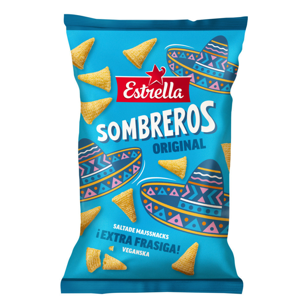 Produktbild för Estrella Corners Sombreros Original 125 g (Utgånget datum)