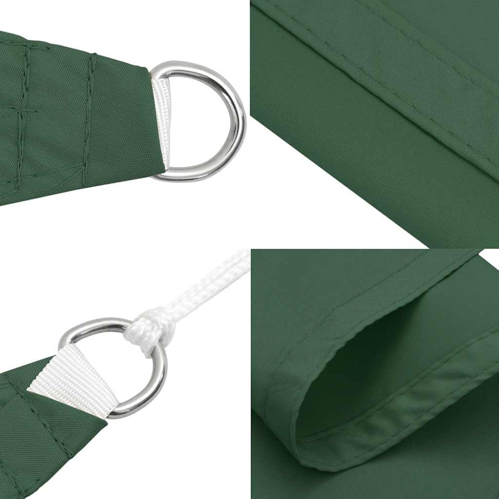 Produktbild för Solskydd segel mörkgrönt 2x2x2 m 100% polyester oxford