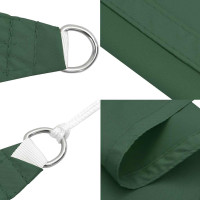 Produktbild för Solskydd segel mörkgrönt 2x2x2 m 100% polyester oxford