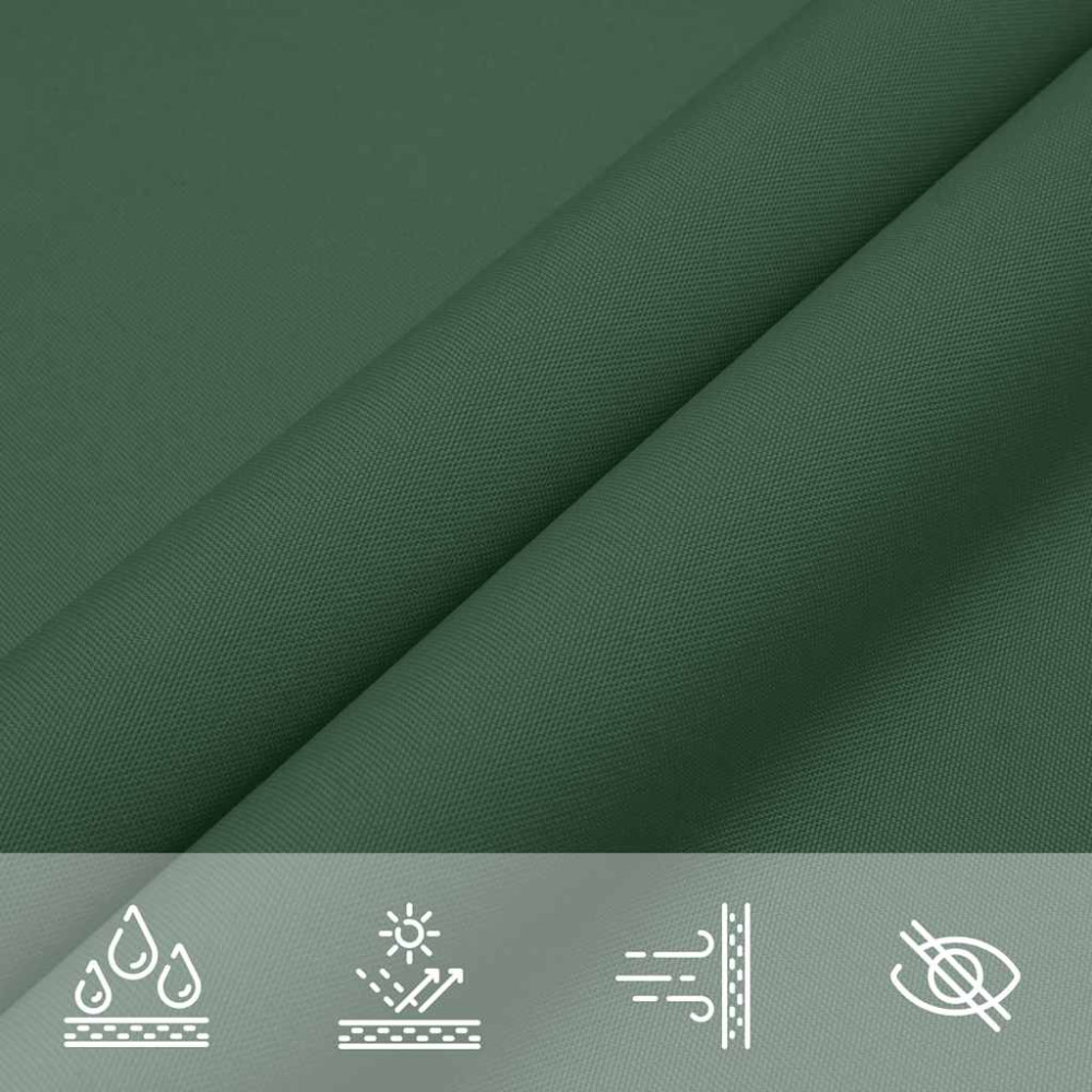 Produktbild för Solskydd segel mörkgrönt 2x2x2 m 100% polyester oxford