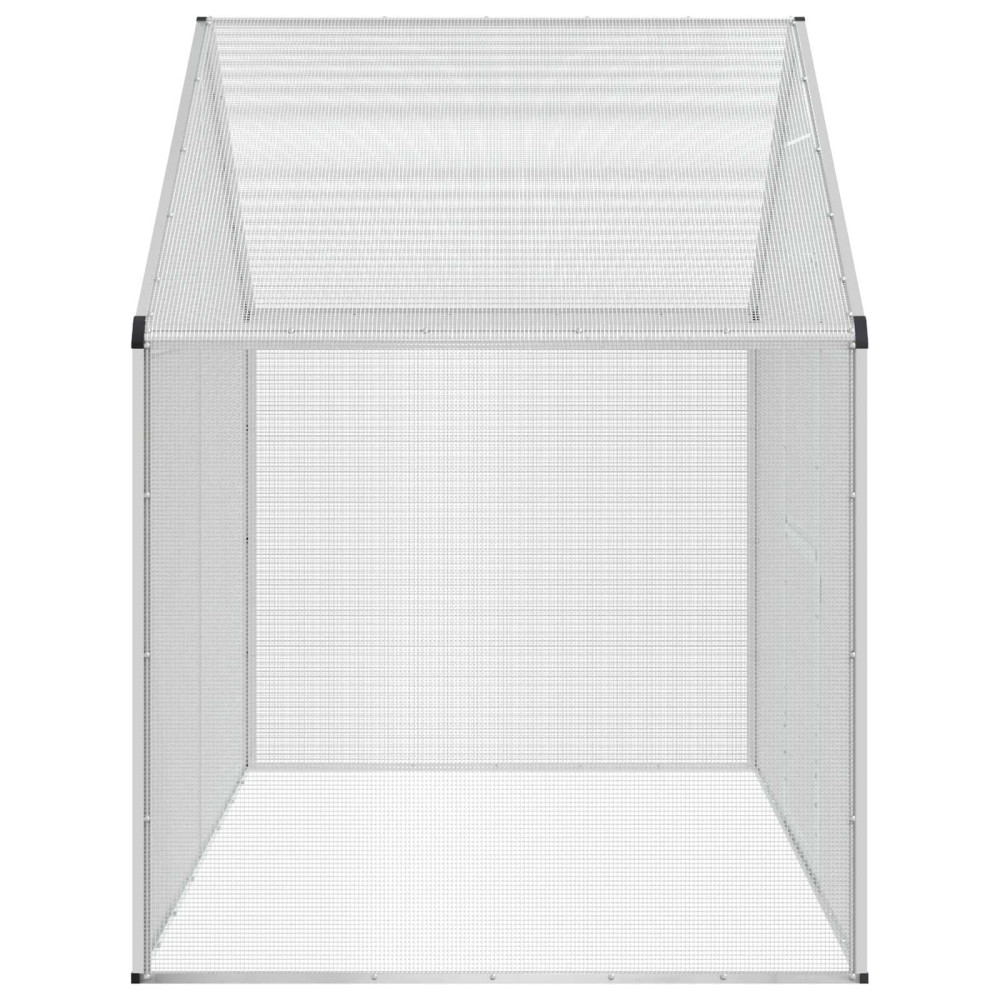 Produktbild för Fågelbur Silver 181,5 x 110,5 x 173,5 cm Svetsat trådmask