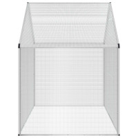 Produktbild för Fågelbur Silver 181,5 x 110,5 x 173,5 cm Svetsat trådmask