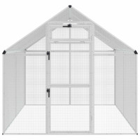 Produktbild för Fågelbur Silver 181,5 x 221 x 173,5 cm Svetsat trådmask