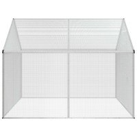 Produktbild för Fågelbur Silver 181,5 x 221 x 173,5 cm Svetsat trådmask