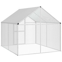 Produktbild för Fågelbur Silver 181,5 x 221 x 173,5 cm Svetsat trådmask