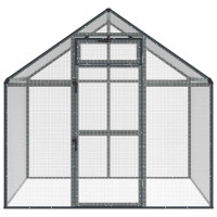 Produktbild för Fågelbur Antracit 181,5 x 110,5 x 173,5 cm Svetsat trådmask
