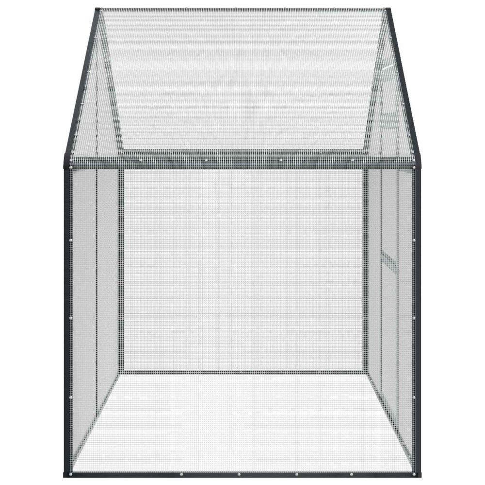 Produktbild för Fågelbur Antracit 181,5 x 110,5 x 173,5 cm Svetsat trådmask