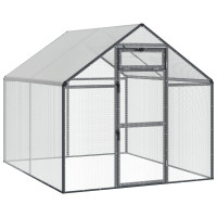 Produktbild för Fågelbur Antracit 181,5 x 221 x 173,5 cm Svetsat trådmask