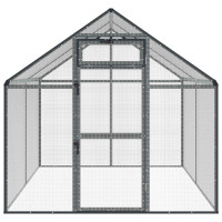 Produktbild för Fågelbur Antracit 181,5 x 221 x 173,5 cm Svetsat trådmask