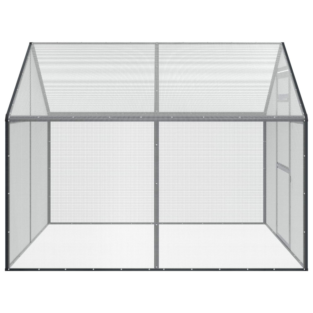 Produktbild för Fågelbur Antracit 181,5 x 221 x 173,5 cm Svetsat trådmask