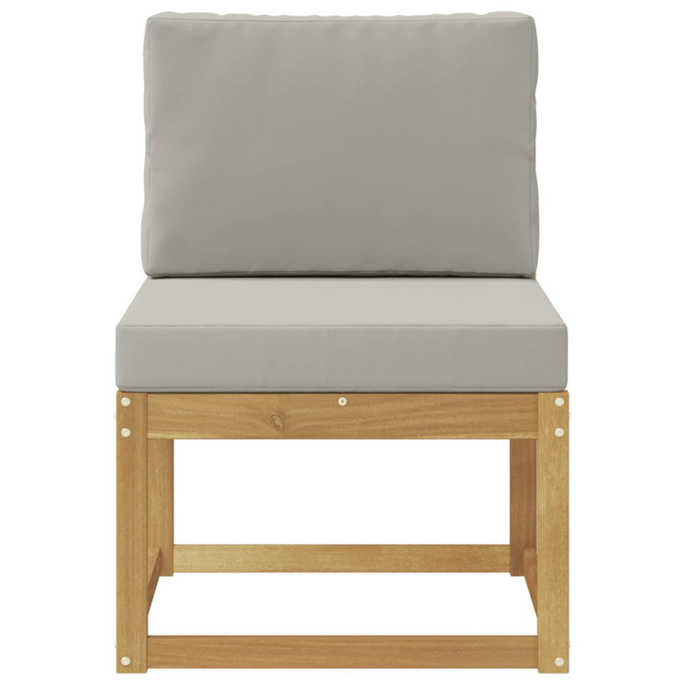 Produktbild för Utomhussoffset Vit och ljusgrå 59 x 63 x 73 cm