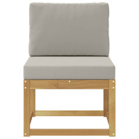 Produktbild för Utomhussoffset Vit och ljusgrå 59 x 63 x 73 cm