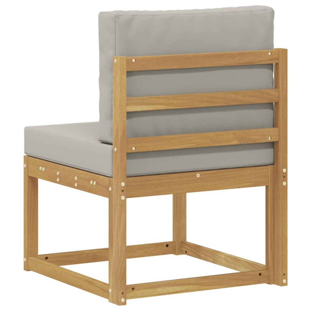 Produktbild för Utomhussoffset Vit och ljusgrå 59 x 63 x 73 cm