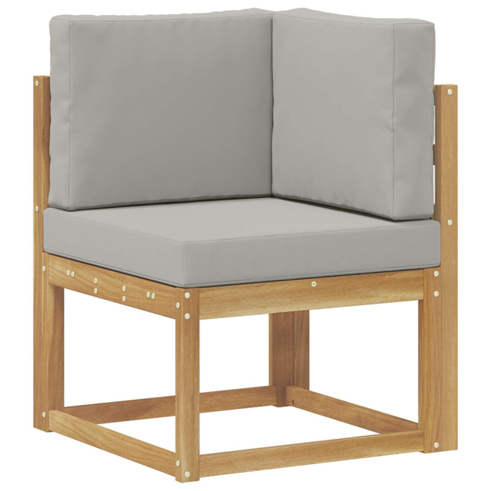 Produktbild för Utomhussoffset Vit och ljusgrå 51 x 54 x 73 cm