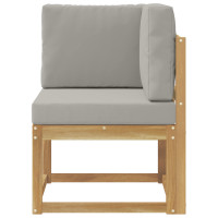 Produktbild för Utomhussoffset Vit och ljusgrå 51 x 54 x 73 cm