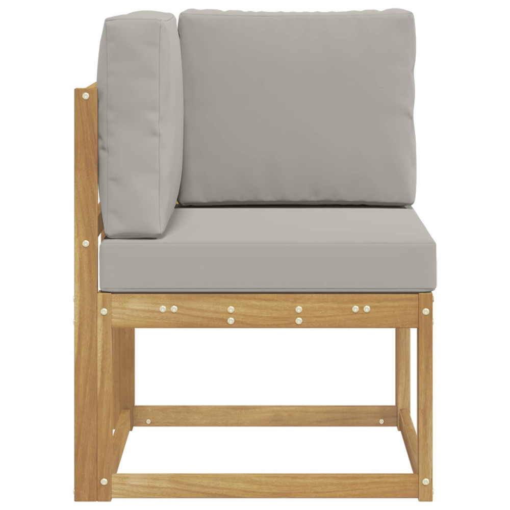 Produktbild för Utomhussoffset Vit och ljusgrå 51 x 54 x 73 cm