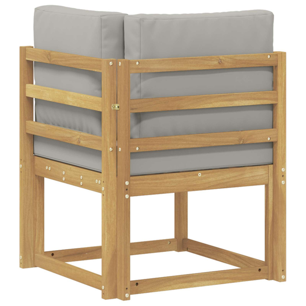 Produktbild för Utomhussoffset Vit och ljusgrå 51 x 54 x 73 cm