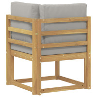 Produktbild för Utomhussoffset Vit och ljusgrå 51 x 54 x 73 cm