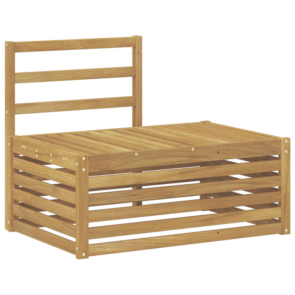 Produktbild för Utomhussoffset Vit 91 x 63 x 73 cm Massivt Akaciaträ