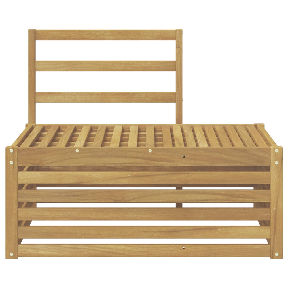 Produktbild för Utomhussoffset Vit 91 x 63 x 73 cm Massivt Akaciaträ