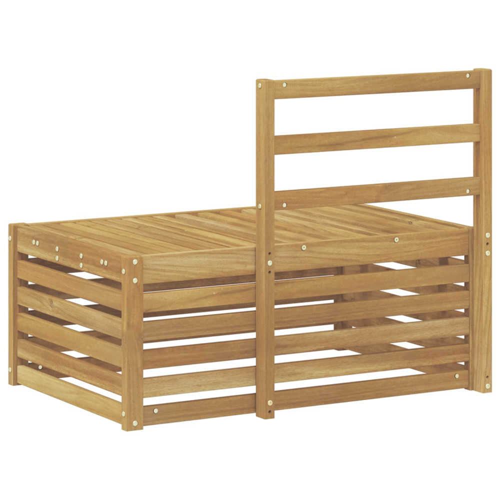 Produktbild för Utomhussoffset Vit 91 x 63 x 73 cm Massivt Akaciaträ