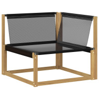 Produktbild för Utomhussoffset med kudde Vit och ljusgrå 241,5 x 83 x 73 cm