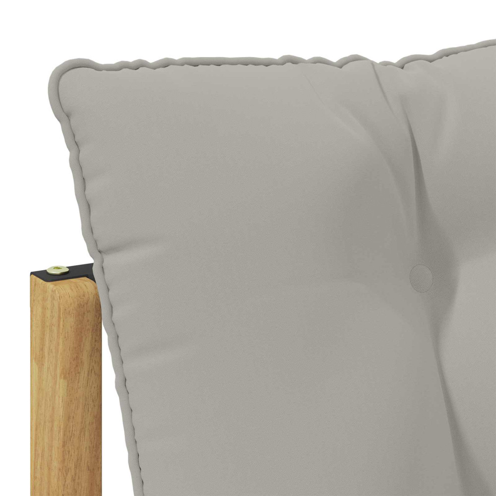 Produktbild för Utomhussoffset med kudde Vit och ljusgrå 241,5 x 83 x 73 cm