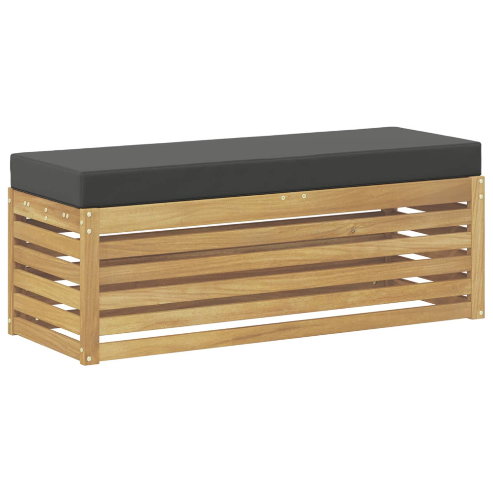 Produktbild för Utomhussoffset Vit och antracit 115 x 43 x 45 cm