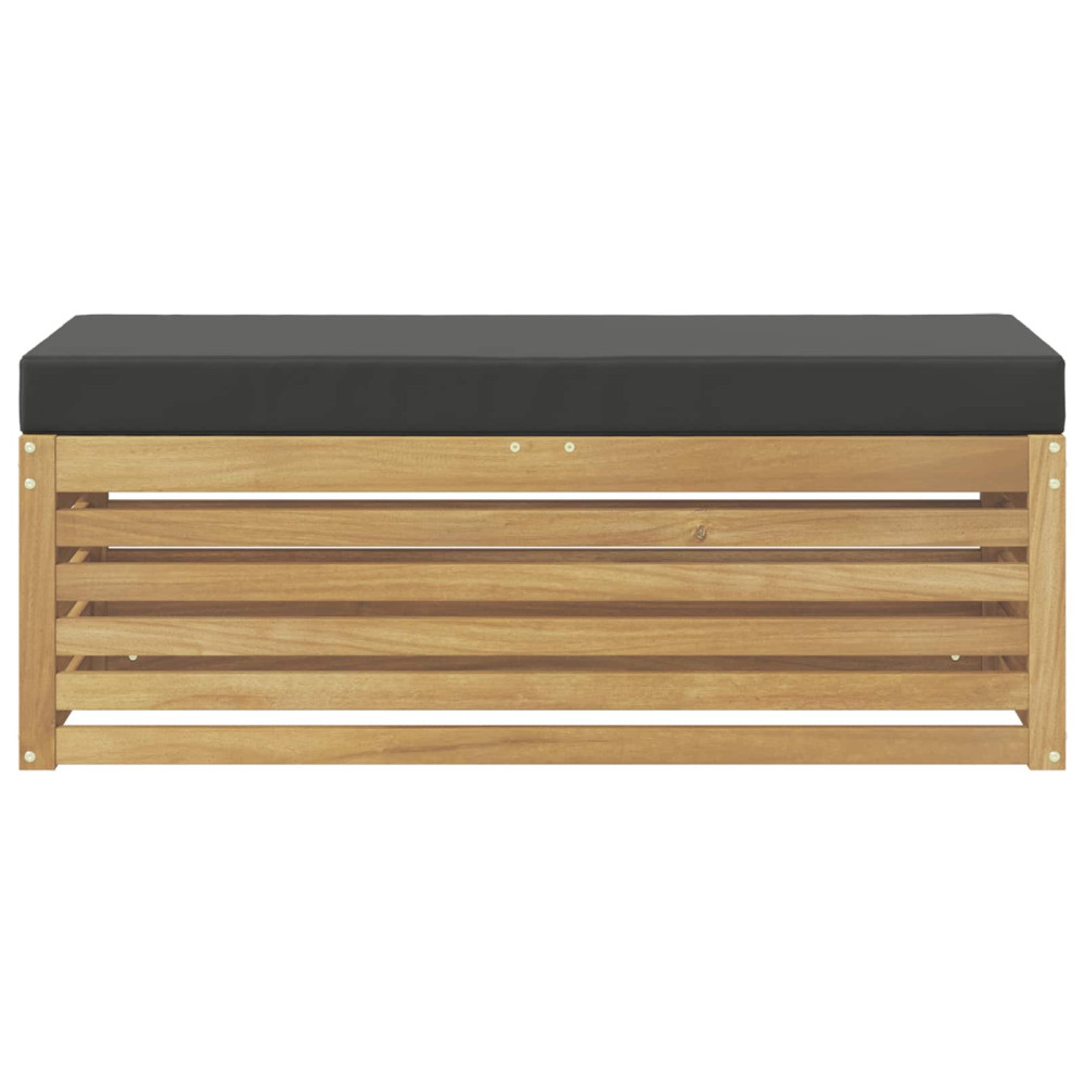 Produktbild för Utomhussoffset Vit och antracit 115 x 43 x 45 cm