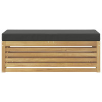 Produktbild för Utomhussoffset Vit och antracit 115 x 43 x 45 cm