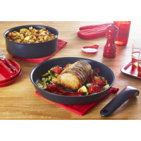 Produktbild för Tefal L76329, Svart, Aluminium, Titan, Thermo-Spot, Löstagba...