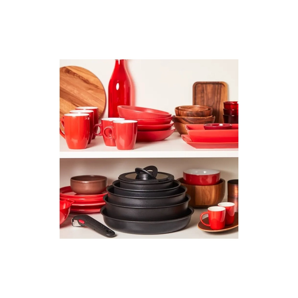 Produktbild för Tefal L76329, Svart, Aluminium, Titan, Thermo-Spot, Löstagba...