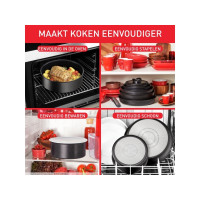 Produktbild för Tefal L76329, Svart, Aluminium, Titan, Thermo-Spot, Löstagba...