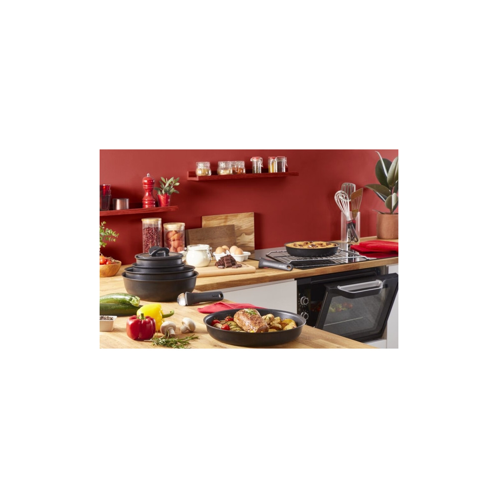 Produktbild för Tefal L76329, Svart, Aluminium, Titan, Thermo-Spot, Löstagba...